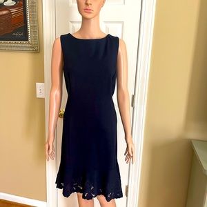 Talbots  Sleeveless navy blue dress. In excellent condition.From smoke free home
